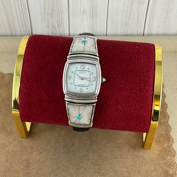 Vintage Sterling Silver Ecclissi Watch Mother of Pearl Dial and Sides - Picture 10 of 10